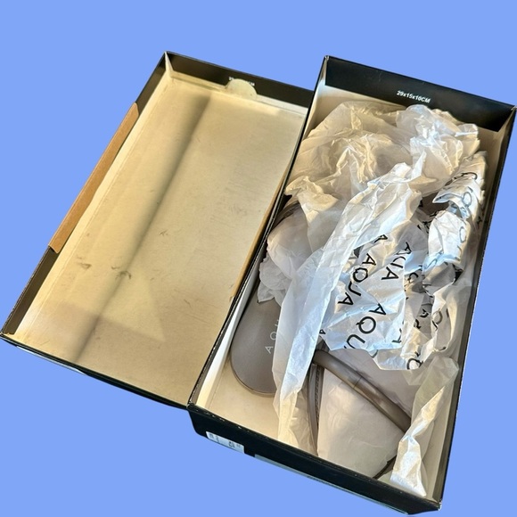 NWT Aqua Silver Metallic Slip-On Jelly Sandals in “Prata Metalized” Size 8 - Picture 8 of 13